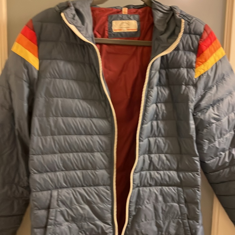 Colorful Striped Puffer Jacket - Picture 7 of 7
